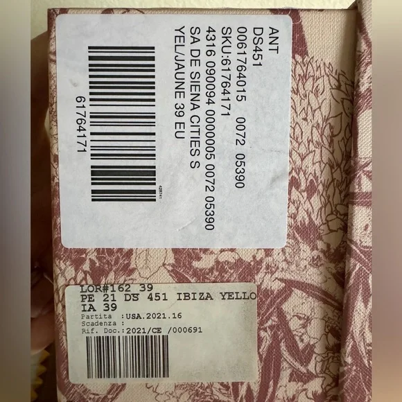 Gorgeous De Siena Ibiza Hand Beaded Sandal - Yellow Size 9 EUC - Picture 5 of 6